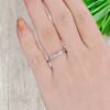 Stackable Twist Rainbow Gemstone Ring 2