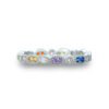 Dainty Rainbow Cubic Zirconia Rings for Women