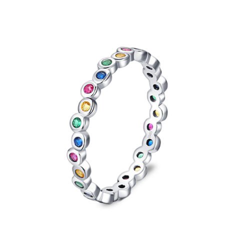 Rainbow Cubic Zirconia Female Daily Ring