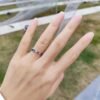 Adjustable S925 Rainbow Cubic Zirconia Chain Ring