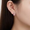 Asscher Cut Square Cubic Zirconia S925 Silver Earring