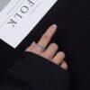 Baguette Rainbow Cubic Zirconia Ring