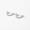 Classic Round Rainbow Cubic Zirconia Hoop Earrings