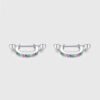 Classic Round Rainbow Cubic Zirconia Hoop Earrings