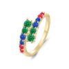 Cute Round Rainbow Cubic Zirconia Band