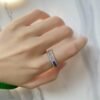 Emerald Cut Rainbow Cubic Zirconia Full Band