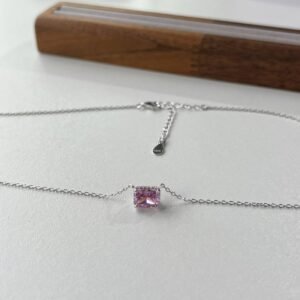 Fashion Crushed Ice Cut colored Zircons S925 Necklace