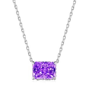 Fashion Crushed Ice Cut colored Zircons S925 Necklace