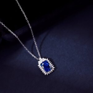 Flower Halo 5A Cubic Zirconia S925 Necklace