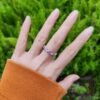 Geometry Rainbow Cubic Zirconia Ring