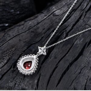 Halo Pear Shape Zirconia Luxury S925 Necklace