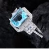 Luxury Emerald Cut Cubic Zirconia S925 Ring