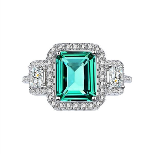 Luxury Emerald Cut Cubic Zirconia S925 Ring