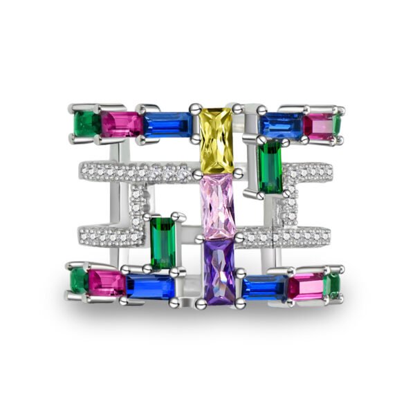 Luxury Rainbow Cubic Zirconia Band