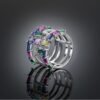 Luxury Rainbow Cubic Zirconia Band