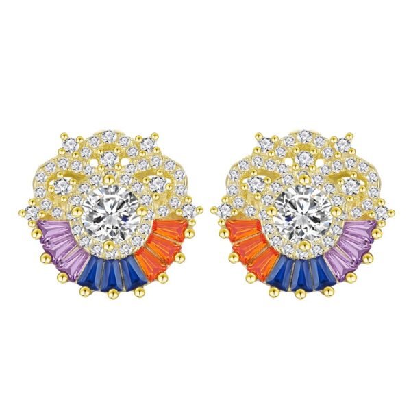 Luxury Rainbow Cubic Zirconia Drop Earrings