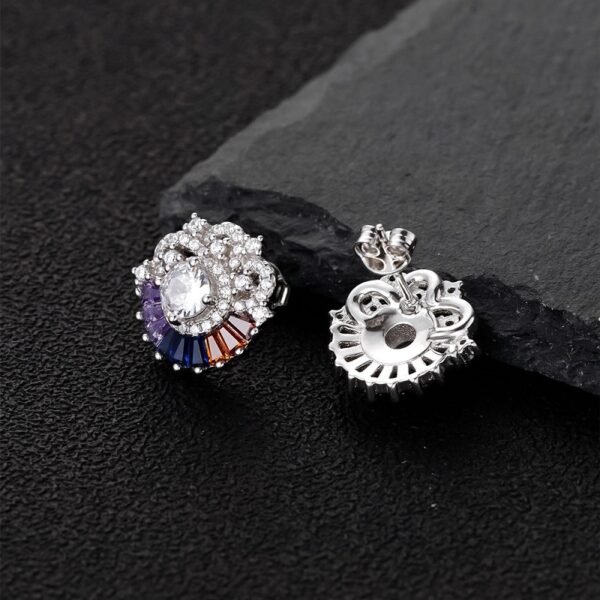 Luxury Rainbow Cubic Zirconia Drop Earrings