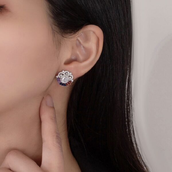Luxury Rainbow Cubic Zirconia Drop Earrings