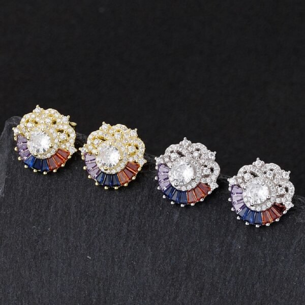 Luxury Rainbow Cubic Zirconia Drop Earrings