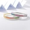 Marquise Cut Rainbow Cubic Zirconia Hollow Bracelet