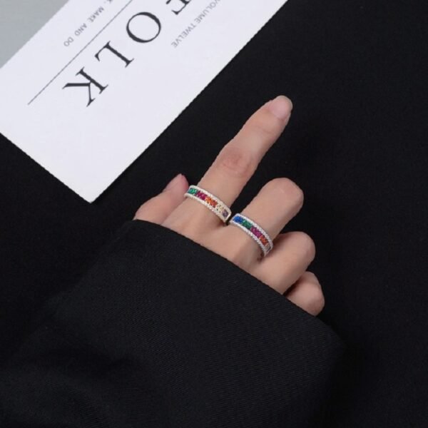 Marquise Rainbow Cubic Zirconia Statement Ring