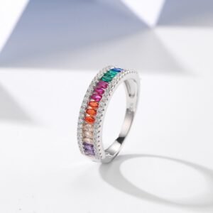 Marquise Rainbow Cubic Zirconia Statement Ring