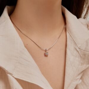 Mix Shape Rainbow Cubic Zirconia Necklace