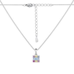 Mix Shape Rainbow Cubic Zirconia Necklace