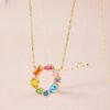 Mix Shape Rainbow Cz fashion Necklace