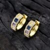 Pave Rainbow Cubic Zirconia Drop Earrings