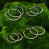 Pear Shape Rainbow Cubic Zirconia Drop Earrings