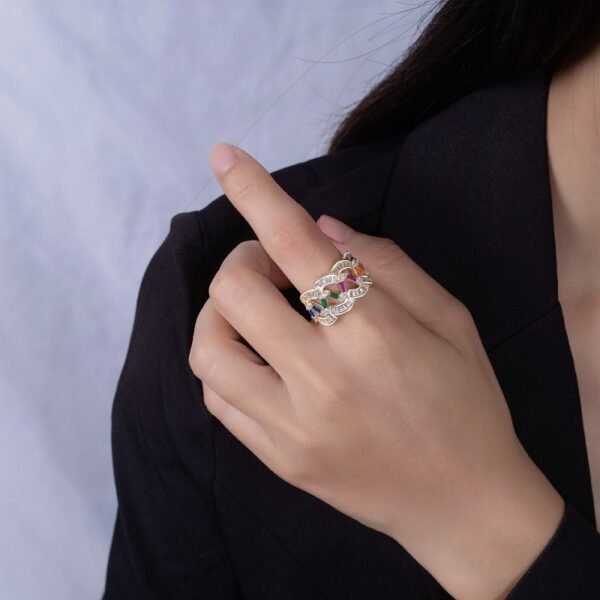Personality Net DesignRai Cubic Zirconia Ring
