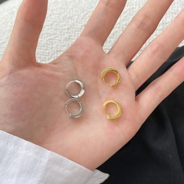Princess Cut Rainbow Cubic Zirconia Hoop Earrings