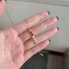 Princess Cut Rainbow Cubic Zirconia Pendant Bracelet