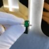 Radiant Cut Cubic Zirconia Pave Ring in Sterling Silver