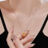 S925 Fashion Starlight Perfume Bottle Pendant Necklace