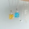 S925 Fashion Starlight Perfume Bottle Pendant Necklace