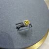 S925 Halo 6x6mm Heart Zirconia Pave Ring