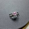 S925 Halo 6x6mm Heart Zirconia Pave Ring