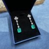 S925 Luxury 5A Zirconia Drop Dangle Earrings for gift