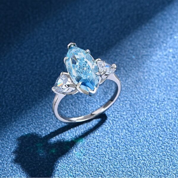 S925 Silver Marquise Cubic Zirconia Ring