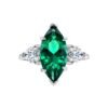 S925 Silver Marquise Cubic Zirconia Ring