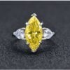 S925 Silver Marquise Cubic Zirconia Ring