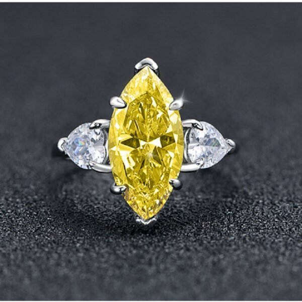 S925 Silver Marquise Cubic Zirconia Ring