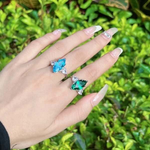 S925 Silver Marquise Cubic Zirconia Ring