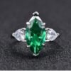 S925 Silver Marquise Cubic Zirconia Ring