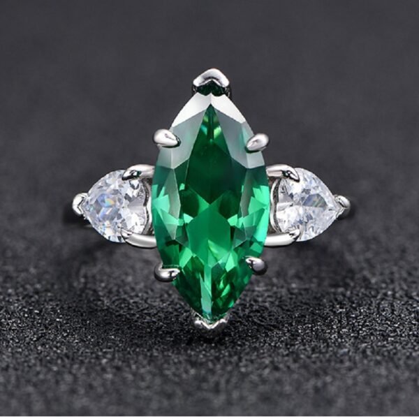 S925 Silver Marquise Cubic Zirconia Ring