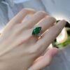 S925 Silver Marquise Cubic Zirconia Ring