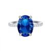 S925 Silver Oval Cubic Zirconia Pave Ring