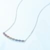 S925 Sweet Twist Rainbow Cubic Zirconia Necklace
